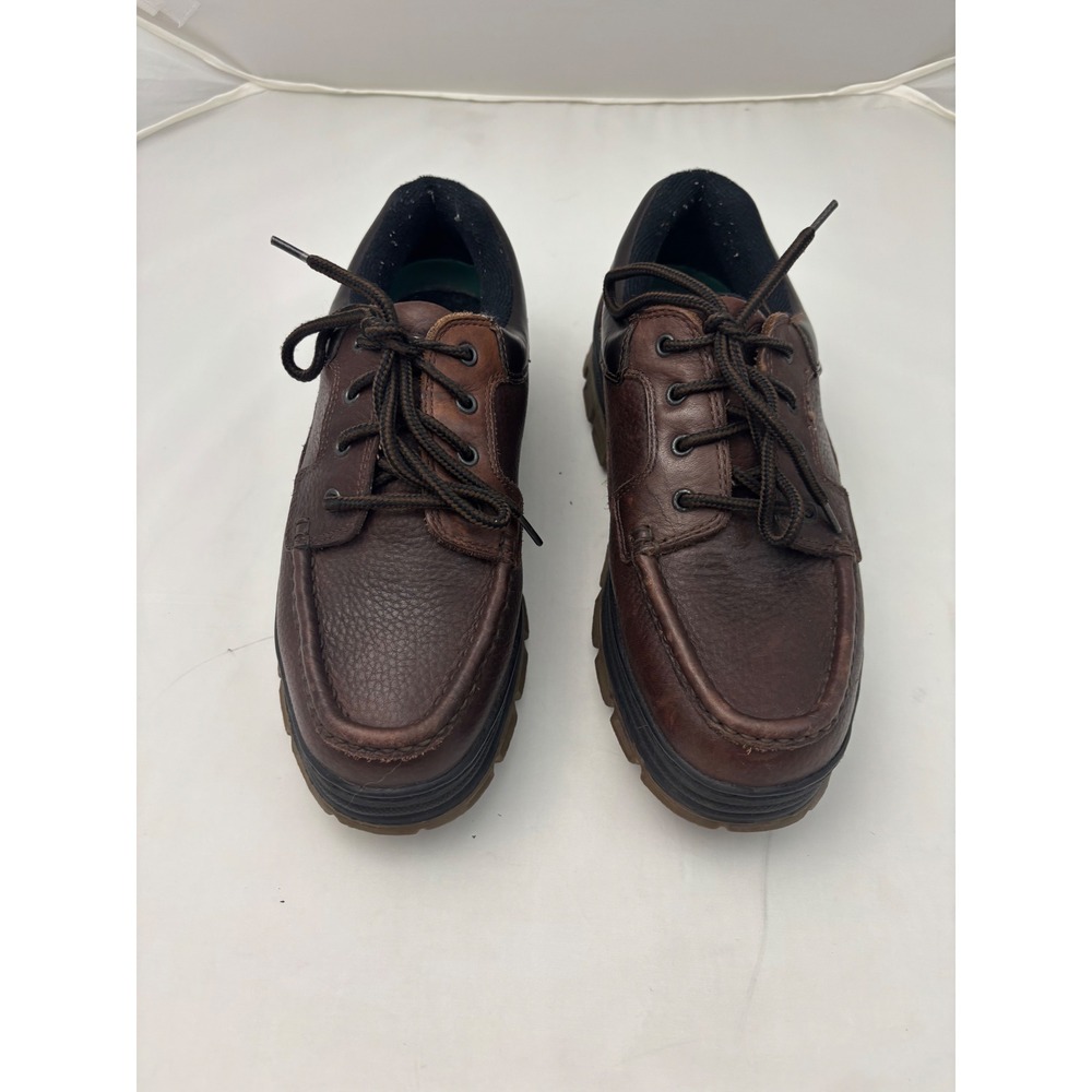 Earth Shoe Sonn Brown Leather Platform Oxford Lug Sole Lace Up Shoes Mens 9